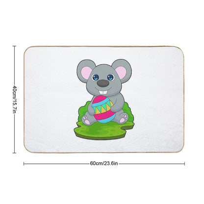 Mouse Easter Easter Egg  Rapid-Drying Bath Mat