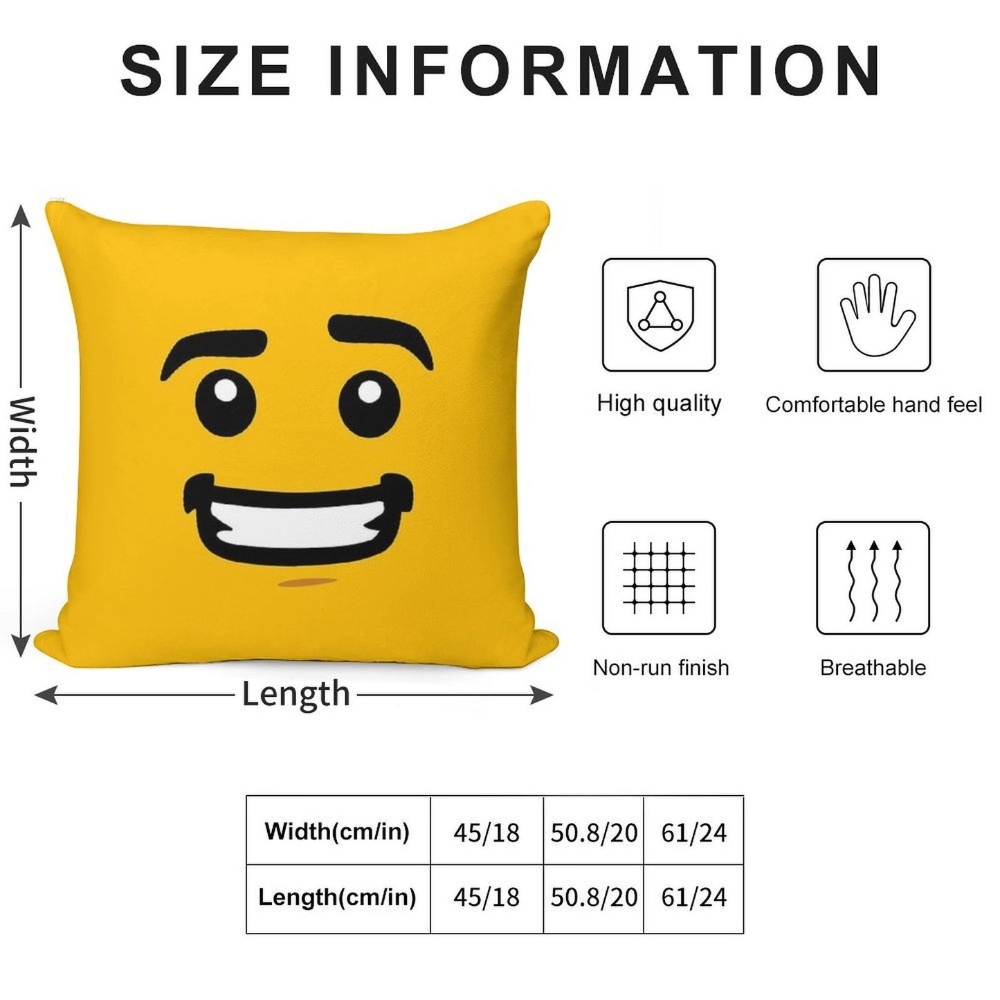 Brick Face - Guy Soft Fade-Resistant Throw Pillow