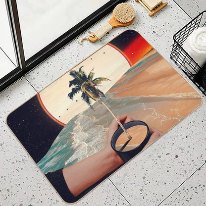 A Cup Of Sunshine  Slip-Resistant Bath Mat