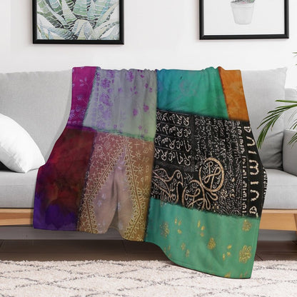 Afrikan Batik Patchwork I All-season Throw Blanket