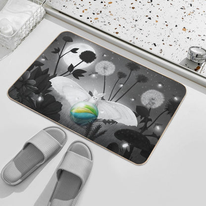 Luna Moth  Repositionable Bath Mat