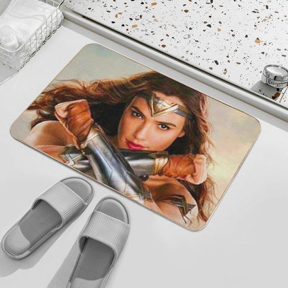 Woman in The Cute Strongs  Fade-Resistant Bath Mat