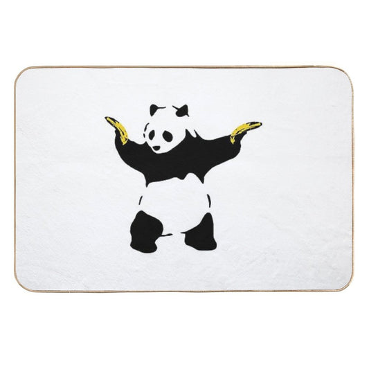 Bad Panda Stencil  Odorless Bath Mat