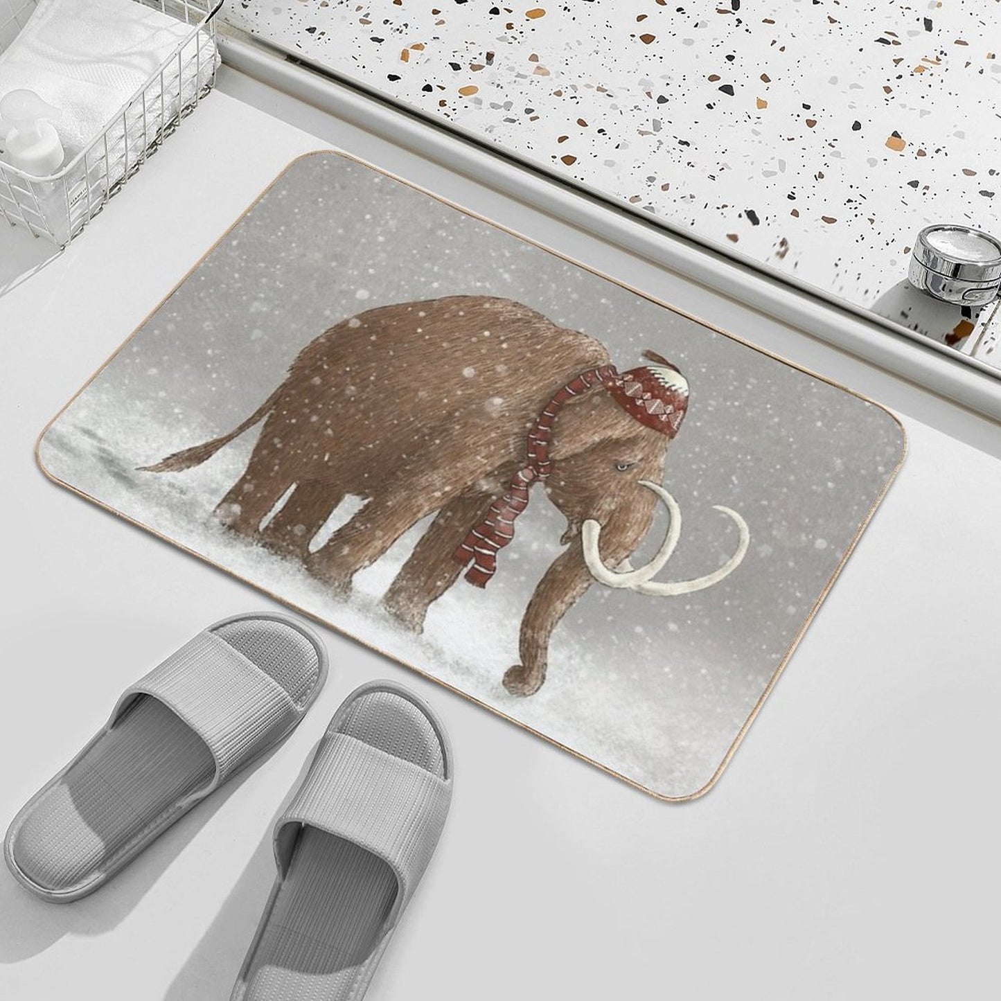 The Ice Age Sucked  Easy Maintenance Bath Mat