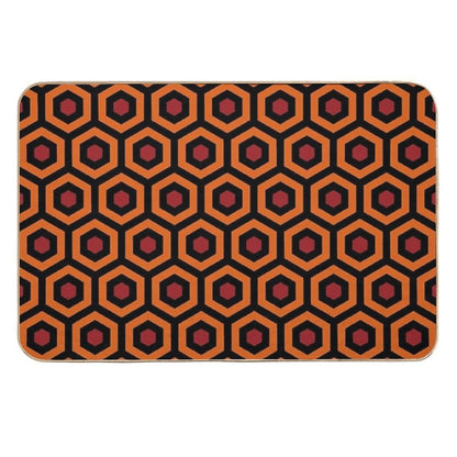 Overlook Hotel Carpet Honeycomb Variation  High-Traffic Bath Mat