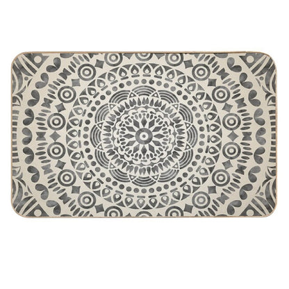 Watercolor Mandala Mandala12w  Easy Maintenance Bath Mat
