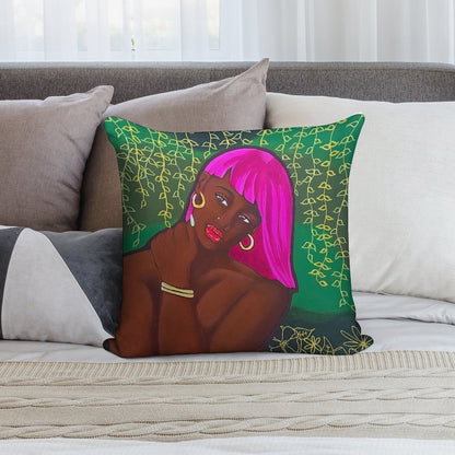 Empowered Woman Art Print Soft Gift Ready Throw Pillow