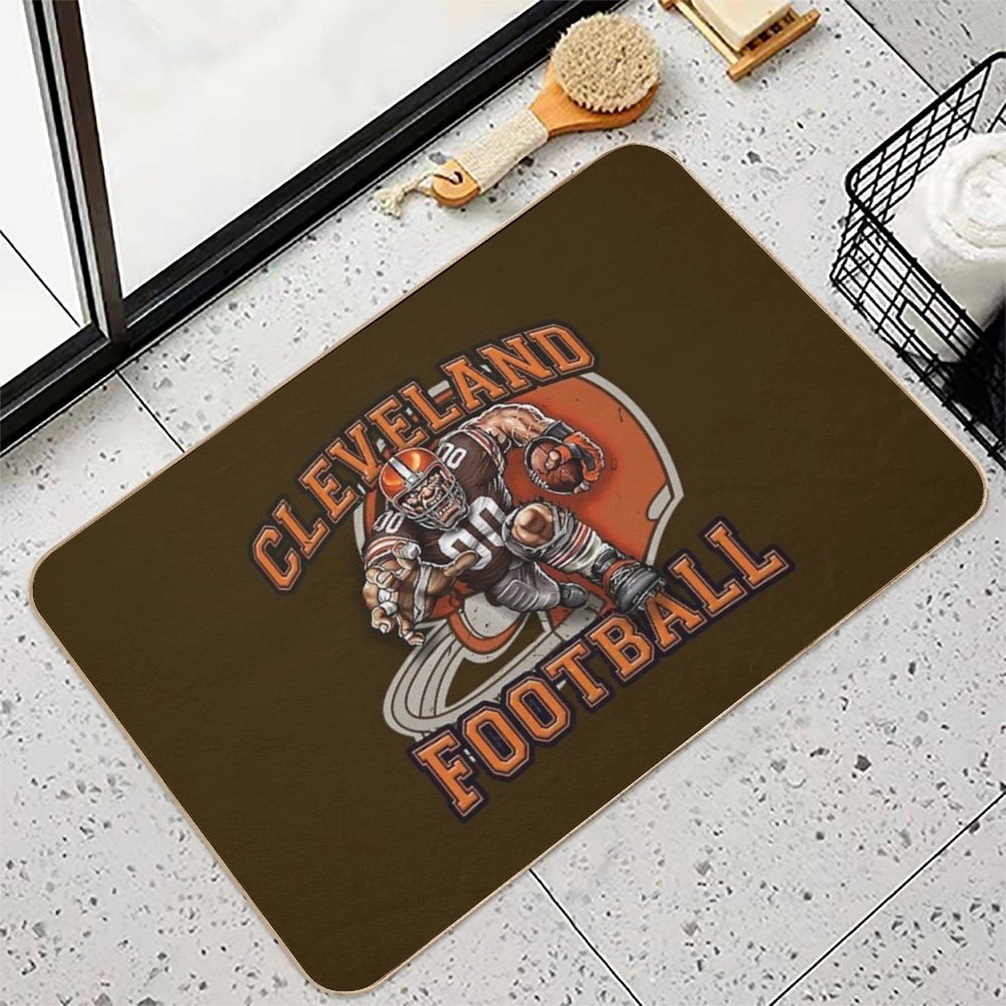 Cleveland Football  Dirt-Trapping Bath Mat