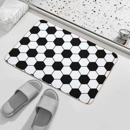 Soccer Ball  Anti-Trip Bath Mat