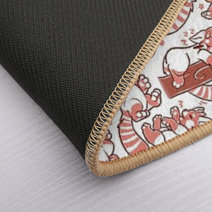 Red Panda All over Pattern Spread  Slip-Resistant Bath Mat