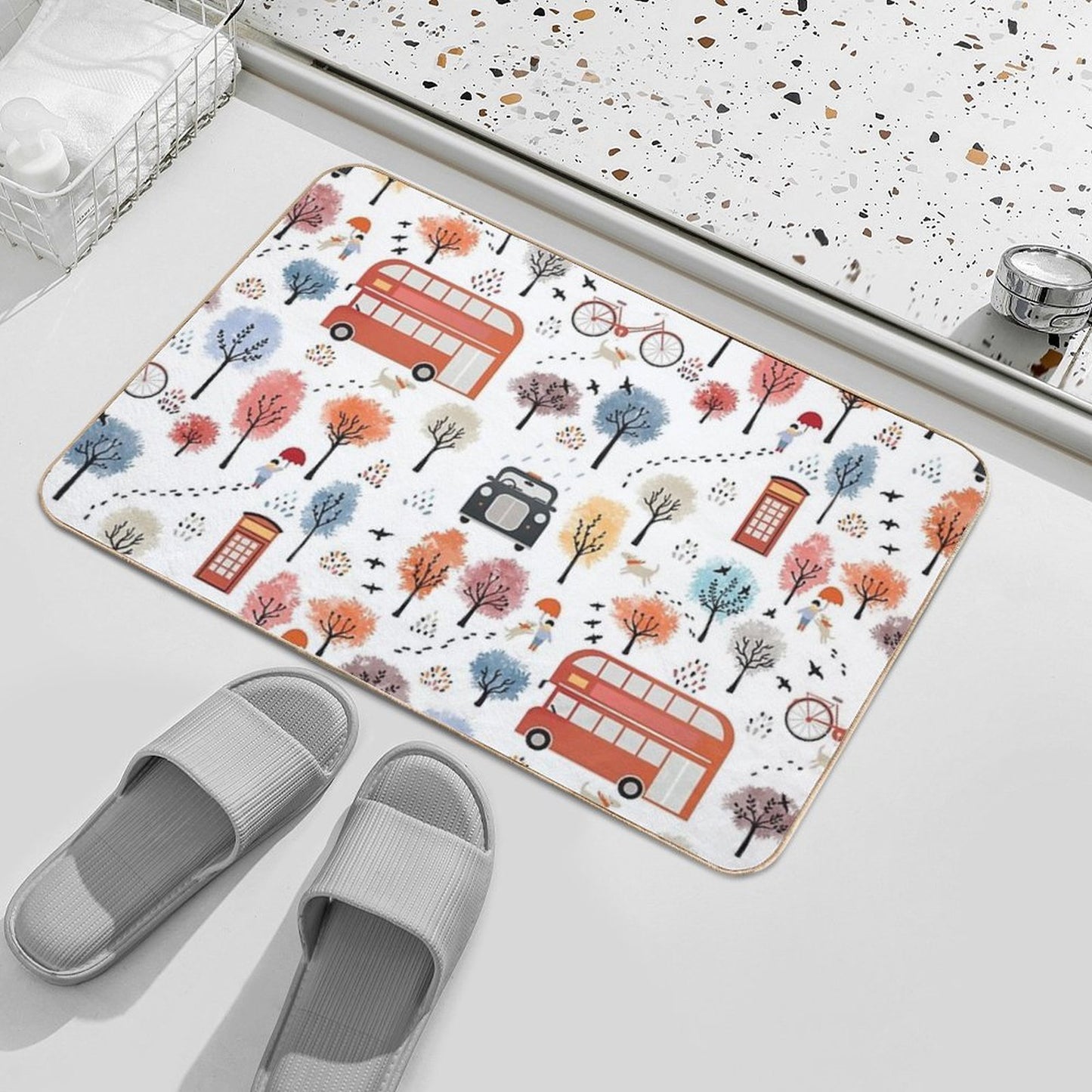 London Transport  High-Traffic Bath Mat