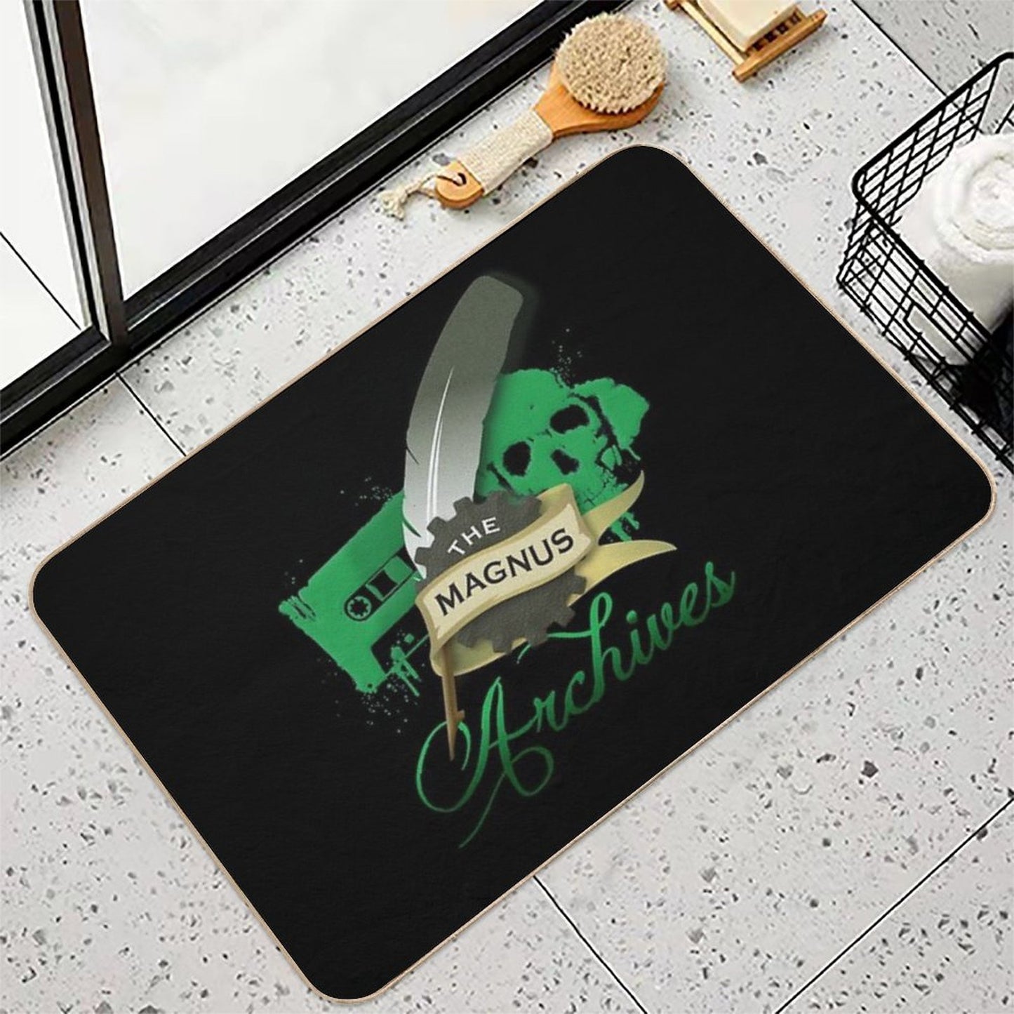 The Magnus Archives Logo  Slip-Resistant Bath Mat