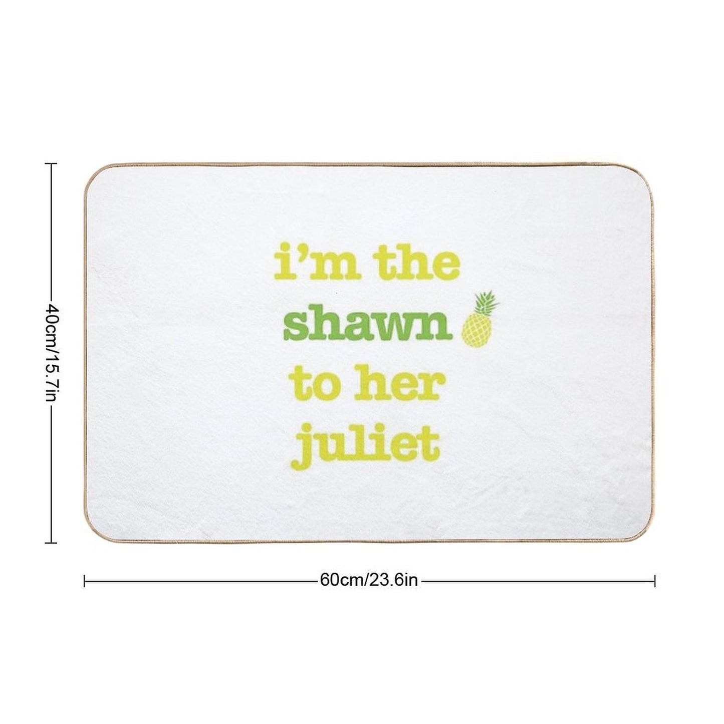Shawn to Her Juliet  Rapid-Drying Bath Mat