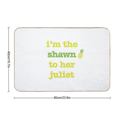 Shawn to Her Juliet  Rapid-Drying Bath Mat
