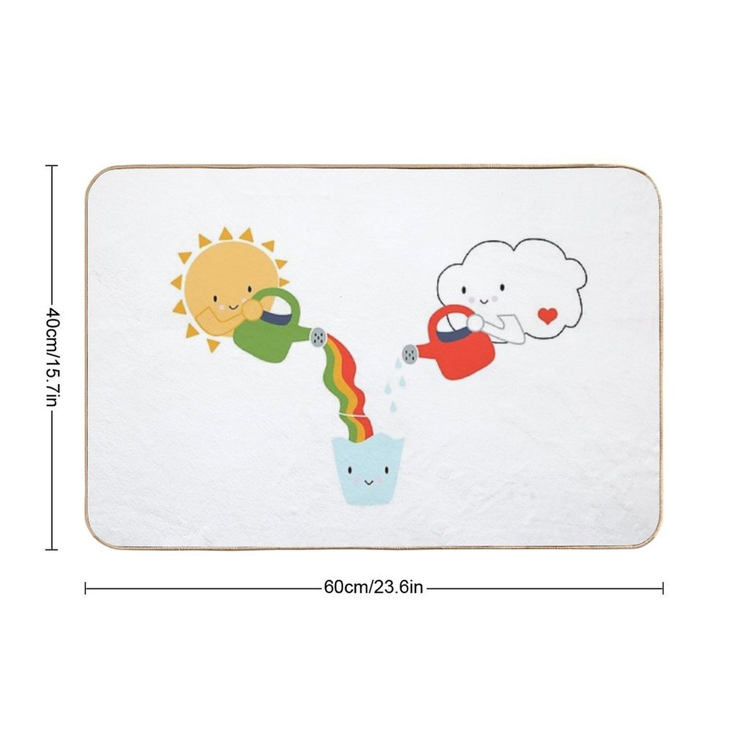 The Glass Is Refillable  Versatile Bath Mat