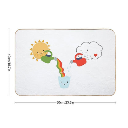 The Glass Is Refillable  Versatile Bath Mat