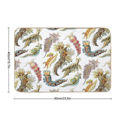 Ernst Haeckel - Nudibranchia (Snails)  Anti-Trip Bath Mat
