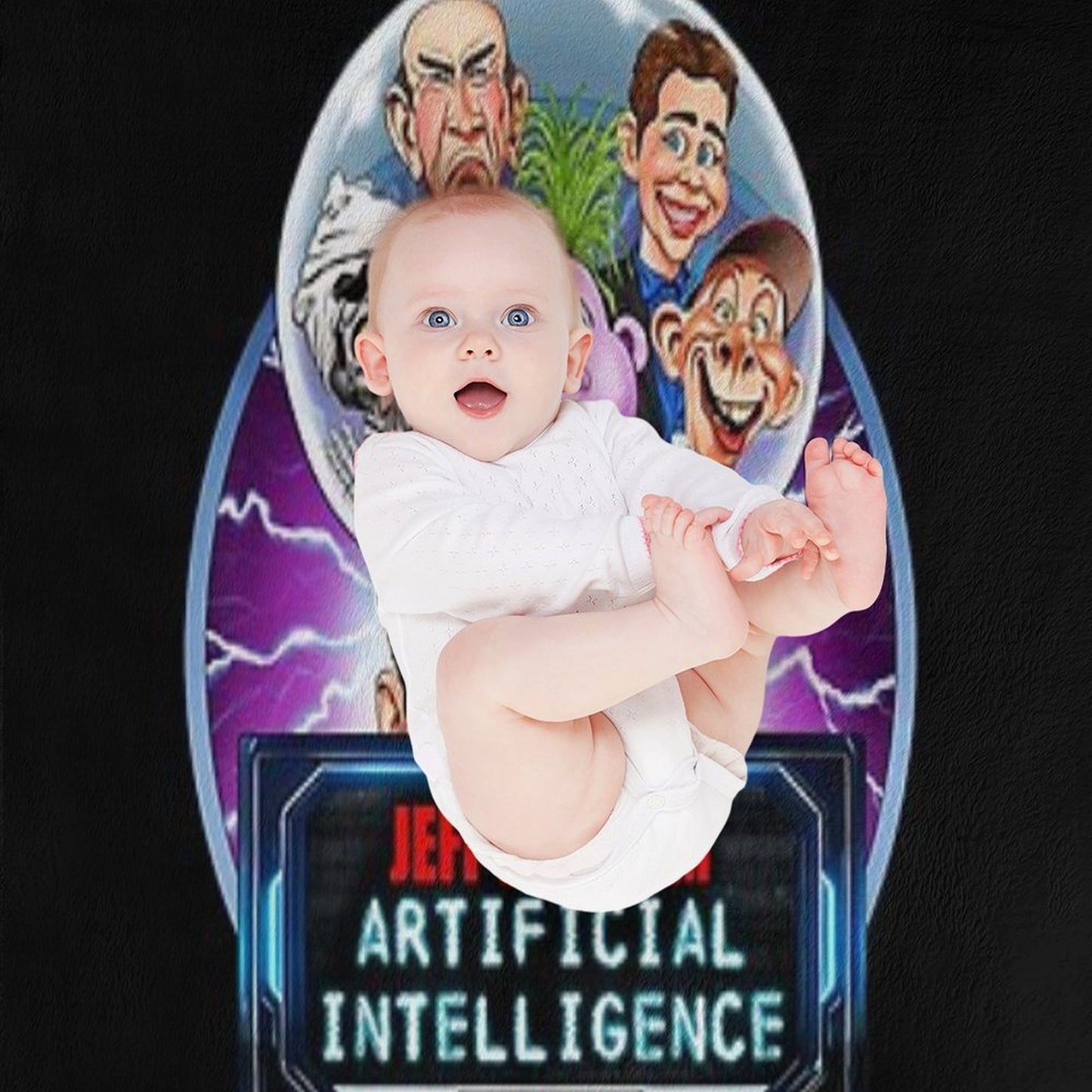 Jeff Dunham Artificial Intelligence Comfort Throw Blanket