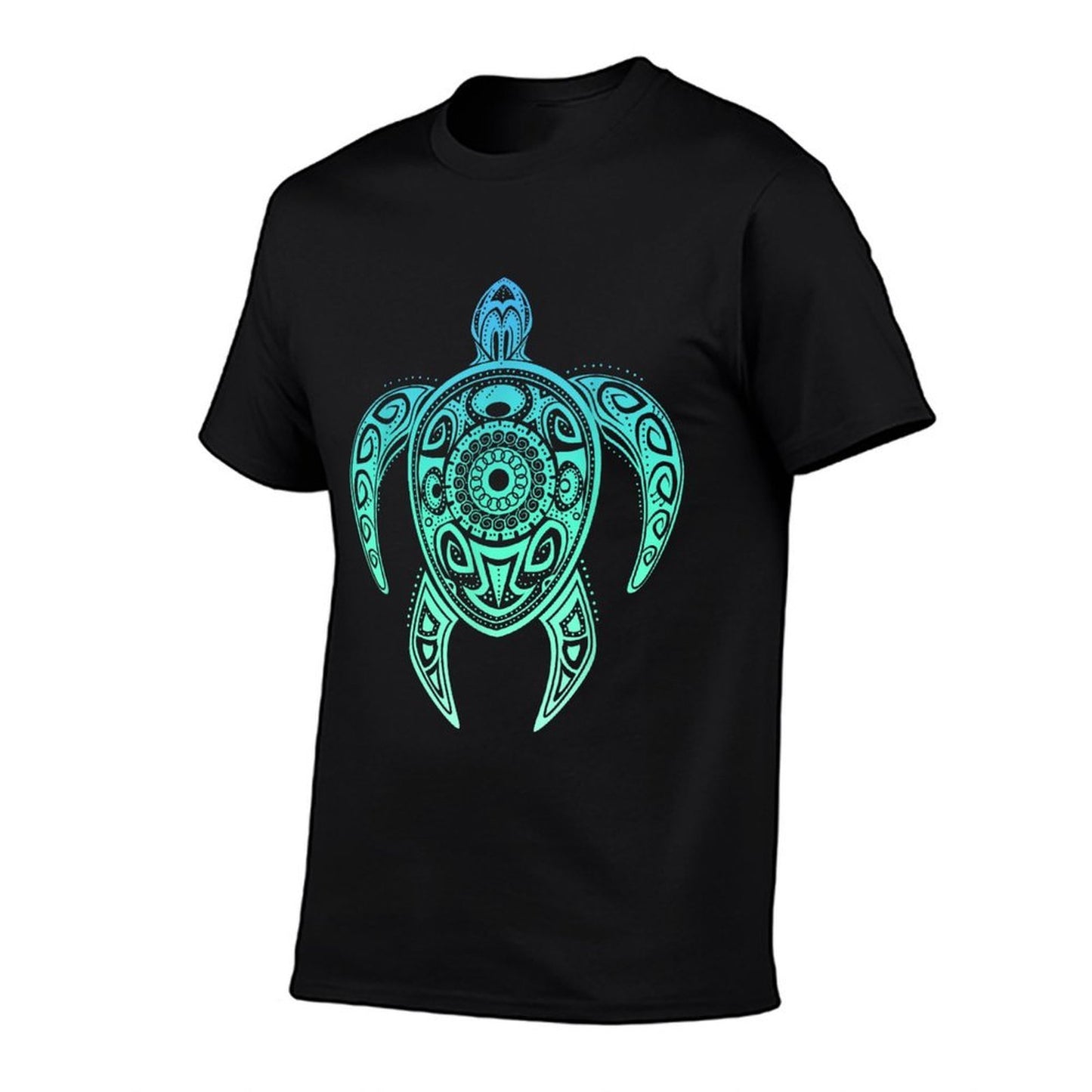 Colorful Turtle Watercolor Maori Ocean Scuba  Eco-friendly Material T-Shirt