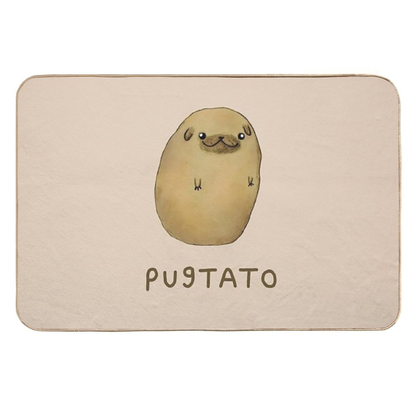Pugtato  Rapid-Drying Bath Mat