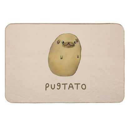 Pugtato  Rapid-Drying Bath Mat