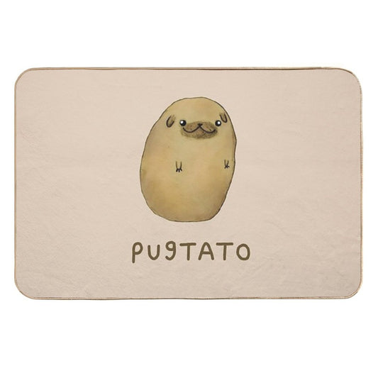 Pugtato  Rapid-Drying Bath Mat
