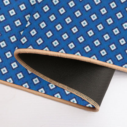 Into The Deep Blue Sea of White Diamonds  Pet-Safe Bath Mat