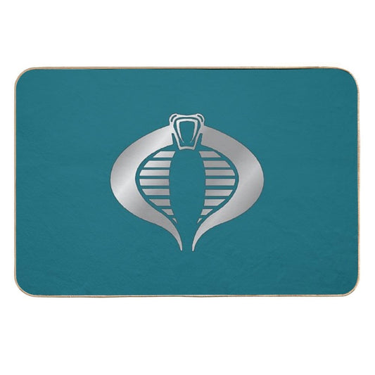 Gi Joe Cobra Copperhead Logo  Long-Lasting Bath Mat