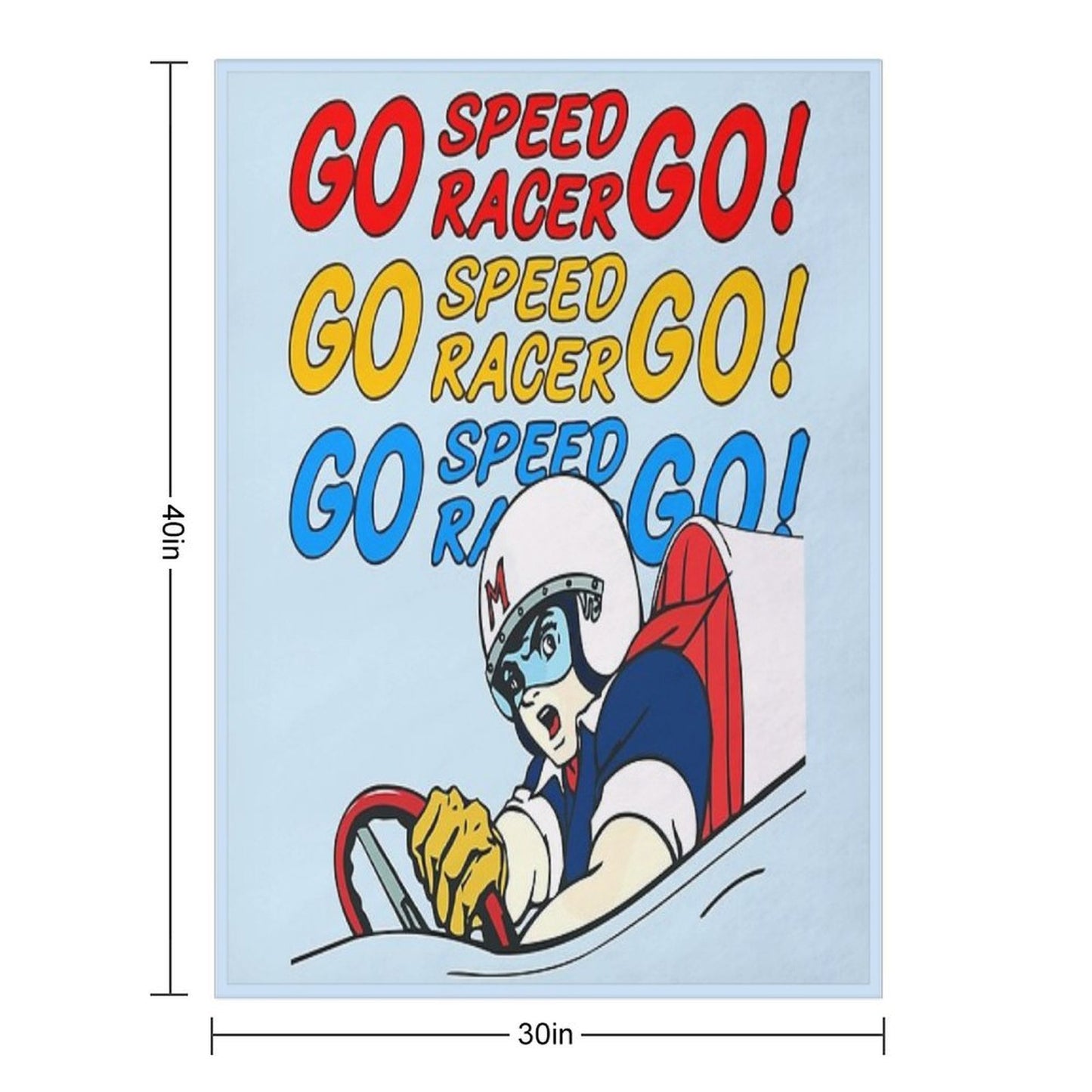 Go Speed Racer Go! Comfort Throw Blanket