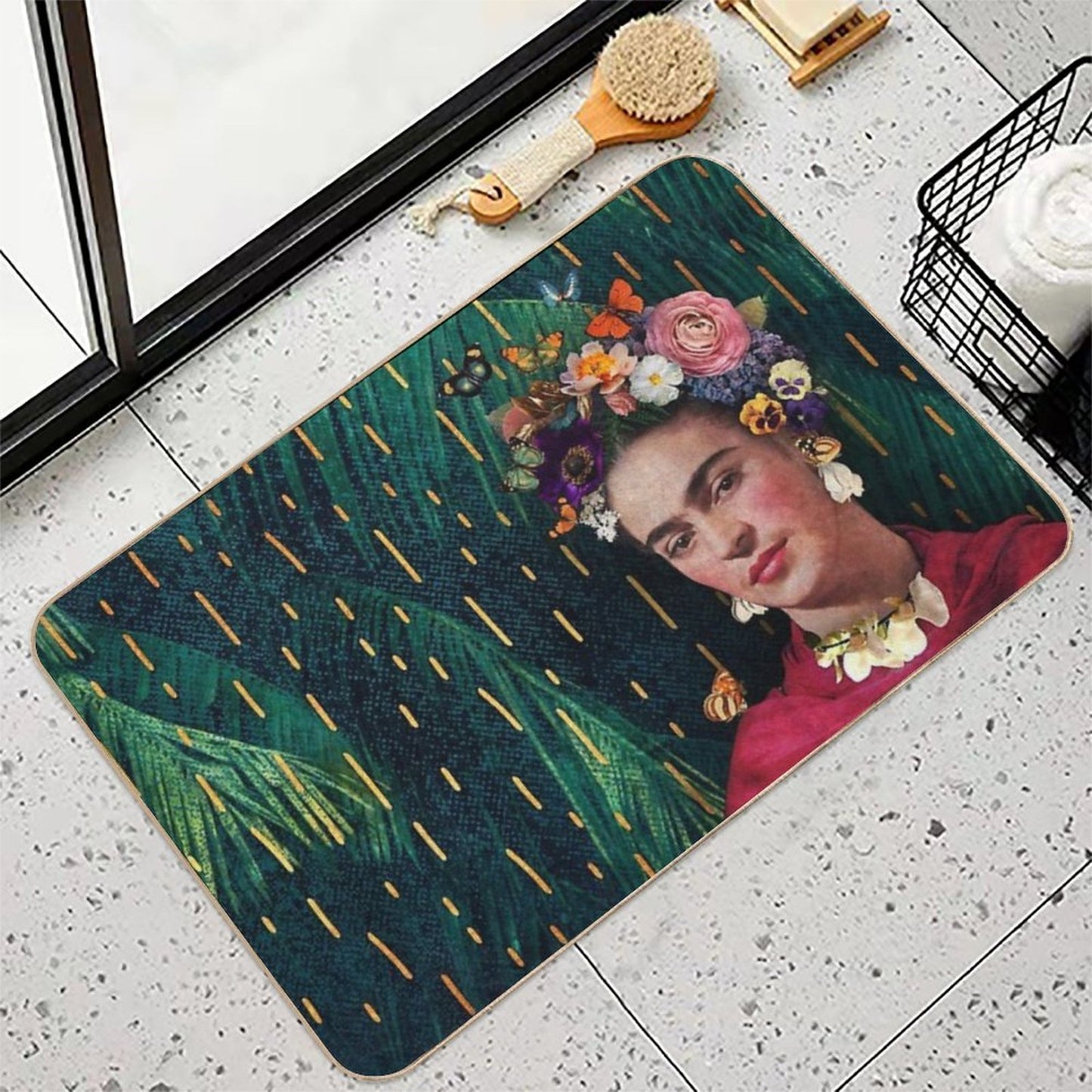Frida Kahlo  World Women's Day  Stain-Proof Bath Mat