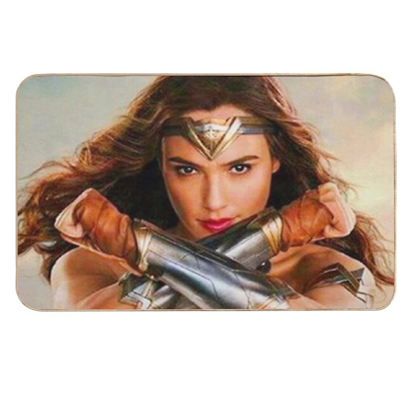 Woman in The Cute Strongs  Fade-Resistant Bath Mat