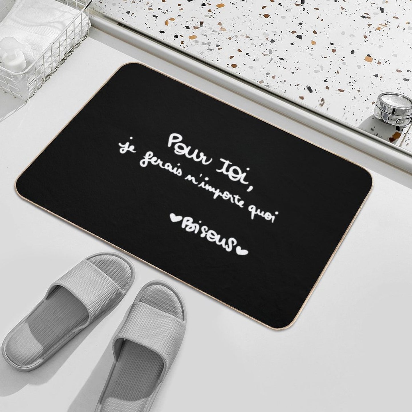 For You I Would Do Anything Kisses  High-Traffic Bath Mat