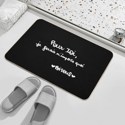 For You I Would Do Anything Kisses  High-Traffic Bath Mat