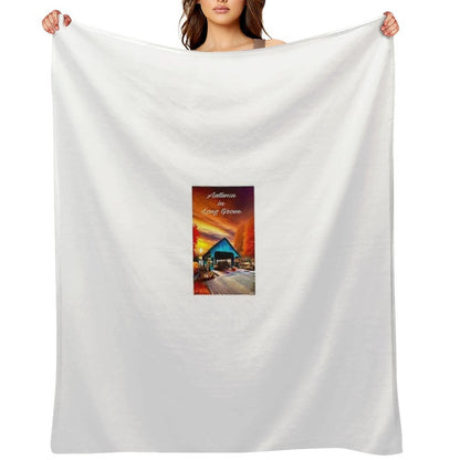 Long Grove, IL Sustainable Throw Blanket