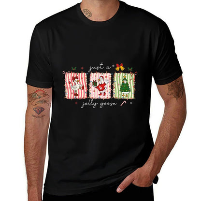 Silly Goose Funny Christmas  High-quality Stitching T-Shirt