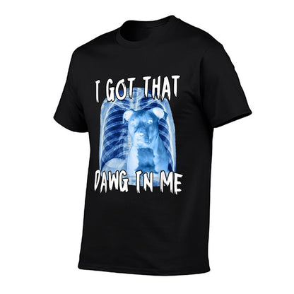 I Got That Dawg In Me Xray Pitbull Ironic Meme Viral Quote  Breathable T-Shirt