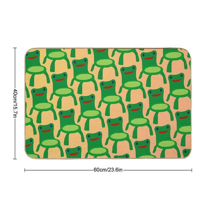 Froggy Chair Pattern  Multi-Purpose Bath Mat