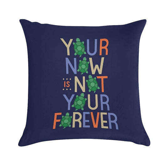 Your Now Is Not Your Forever  John Green  Turtles All The Way Down Soft Reinforced Edging Throw Pillow