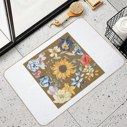 Vintage Floral Dreams  Dirt-Trapping Bath Mat