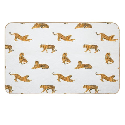 Tiger Pattern  Rapid-Drying Bath Mat