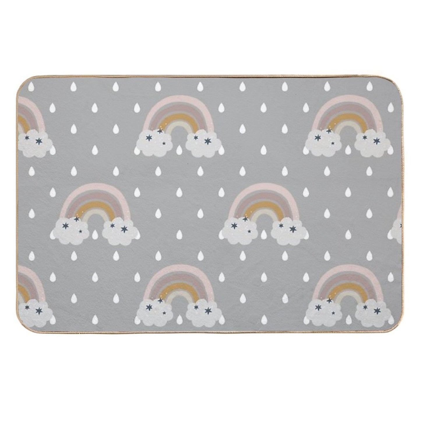 Copy of Tea Party Floral - Pastel  Multi-Purpose Bath Mat