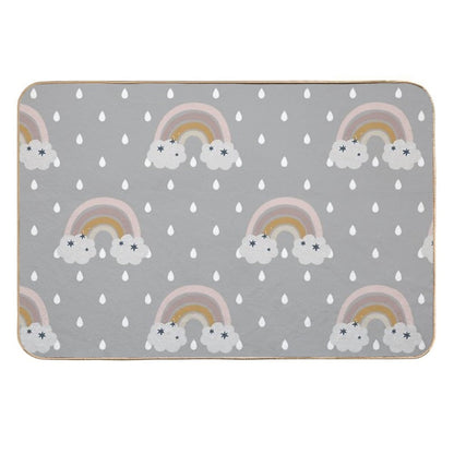Copy of Tea Party Floral - Pastel  Multi-Purpose Bath Mat