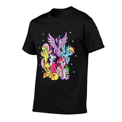 My Little Pony Friendship Is Magic Main Cast Group Shot  Durable T-Shirt