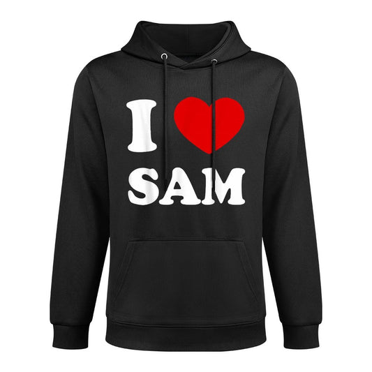 I Love Sam I Heart Sam Funny Sam Pilling-Resistant Hoodie