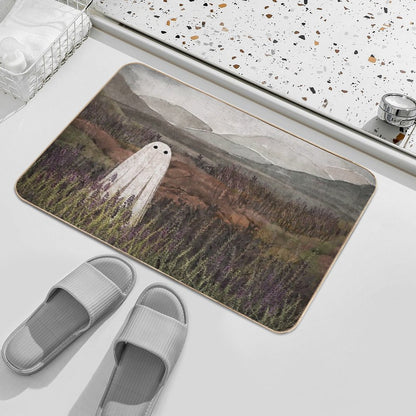 Heather Ghost  Non-Slip Bath Mat