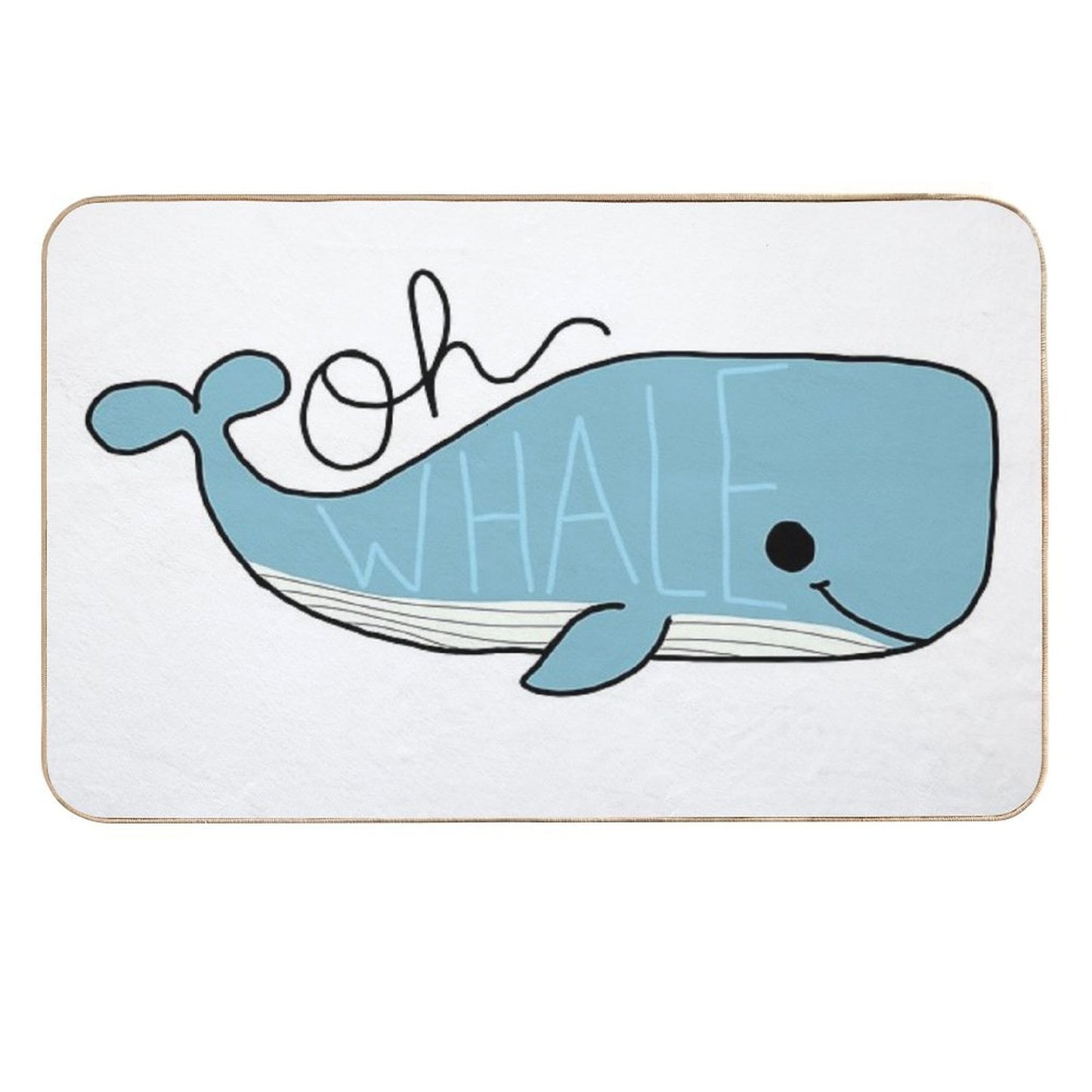Oh Whale!  Anti-Trip Bath Mat