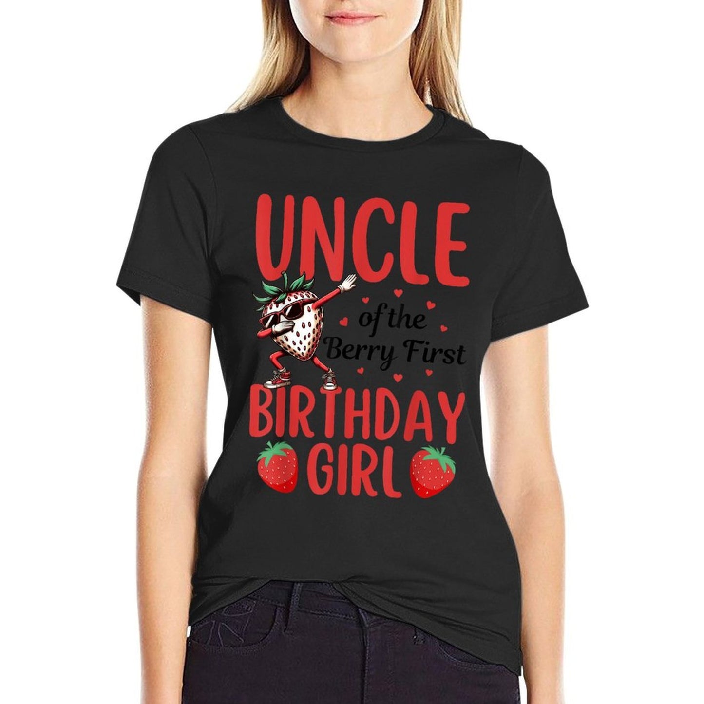 Uncle of The Berry First Birthday 1st Strawberry Girls Kids  Relaxed-fit T-Shirt