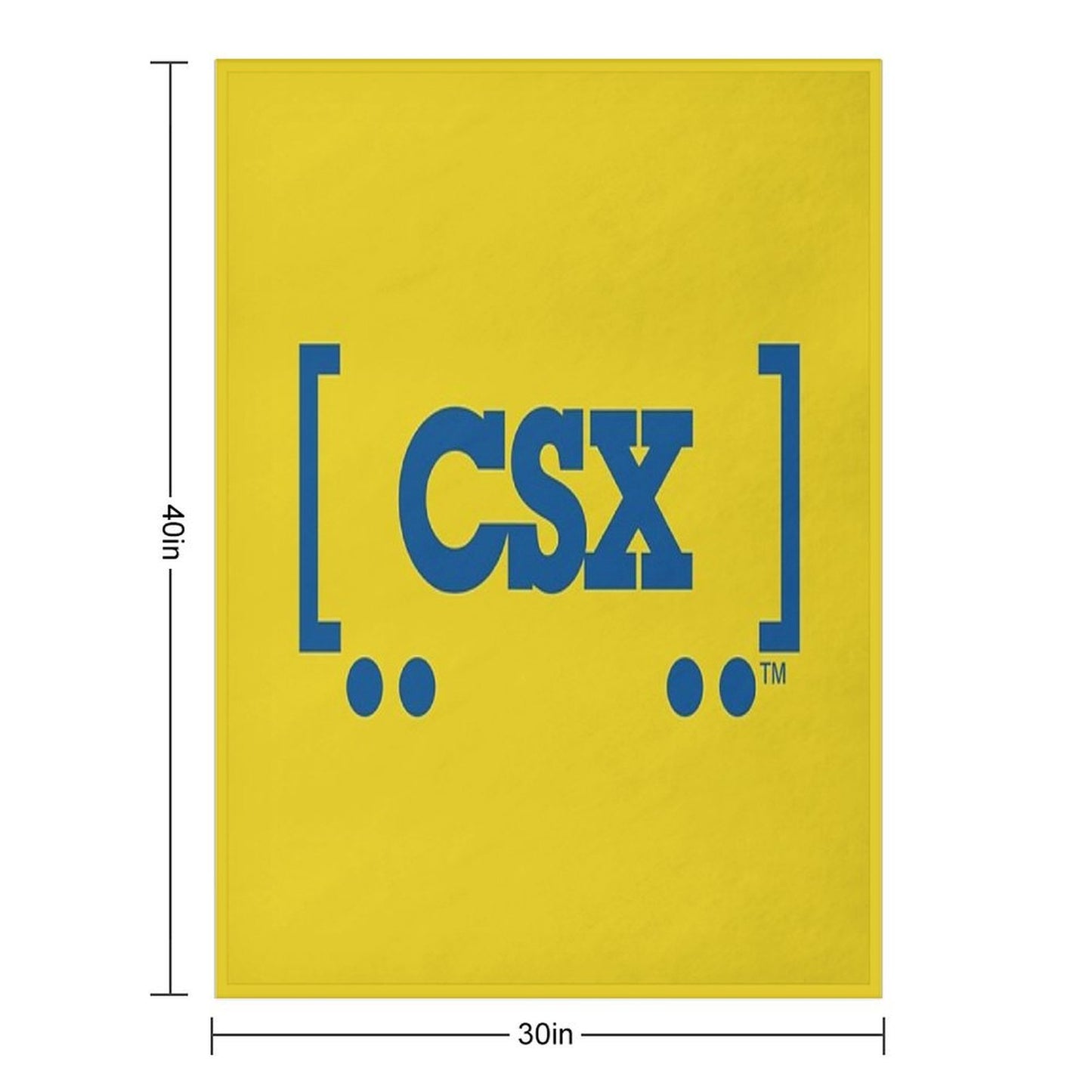 CSX Train Logo Lightweight Throw Blanket