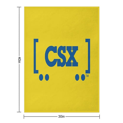 CSX Train Logo Lightweight Throw Blanket