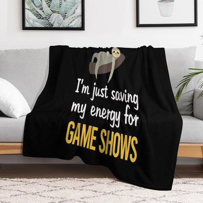 Saving Energy Game Shows TV Show Comfort Throw Blanket